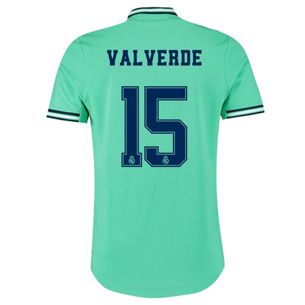 Camiseta Real Madrid NO.15 Valverde Tercera equipación 2019-2020 Verde